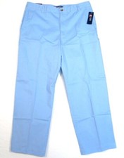 Chaps Relaxed Fit Flat Front Blue Mitchell Pants Men's NWT