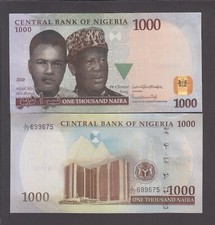 NIGERIA P.36 1000 NAIRA 2019 UNC  WE COMBINE