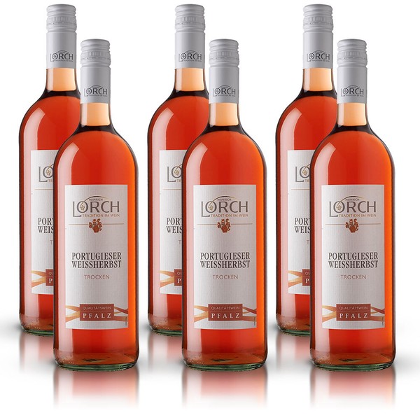 Lorch Portugieser Weissherbst Qba Rosé, Trocken, Sortenreines Weinpaket (6X1,0L)-image