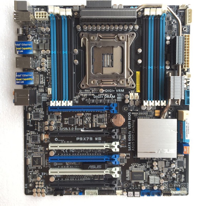 Asus P9X79 WS Intel X79 Motherboard LGA2011 SATA 6Gb/s DDR3 USB3.0 Workstation
