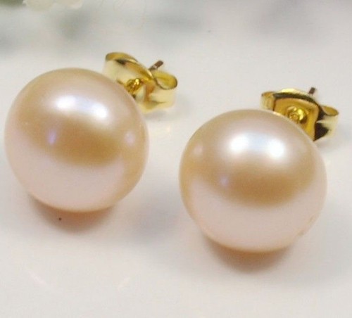 Orecchini a perno naturali Akoya 7-12,5 mm all'ingrosso nero/bianco/rosa/viola AAA - Foto 13 di 14