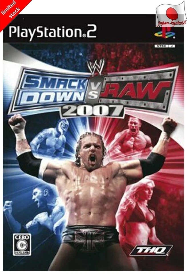 WWE SmackDown vs. RAW 2007 PS2 THQ Sony Playstation 2 From Japan
