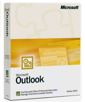 New Sealed Microsoft Outlook Disc CD 2002 Full Version w/ Permanent License USA