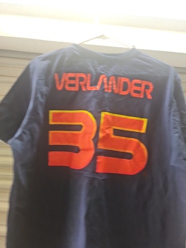 Mlb Shirt Nike Verlander 35 Talla Large - Picture 5 of 11