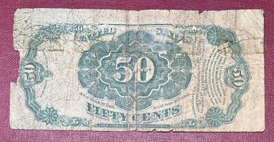 1874 5th Issue 50 Cents Fractional Currency Circulated