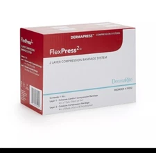 DermaRite 2 Layer Compression Bandage System Brown 1 Ct