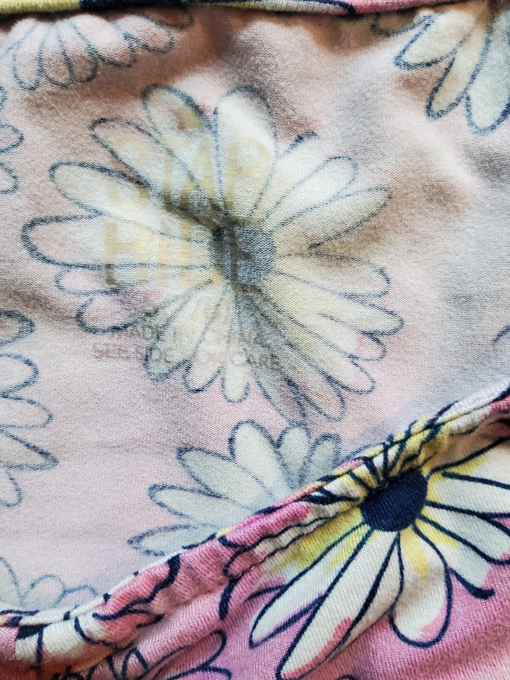 Star Rider девочек розовый цветок платье размер 7/8 бант на талии Aqua фиолетовый - Изображение 2 из 2