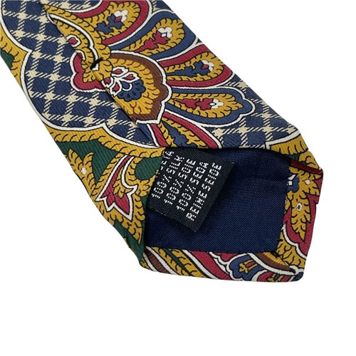 Vintage GANT Colourful Ornament 100% Silk Hand Made Tie - Picture 3 of 5