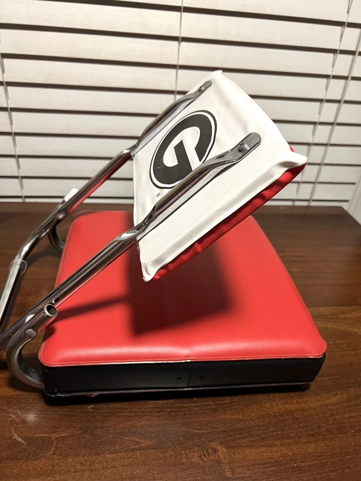 Cadeira almofada assento estádio Georgia Bulldogs vintage vermelha e preta National Champs - Imagem 2 de 4