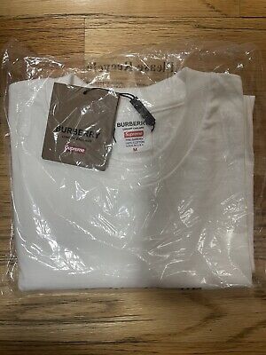 Supreme Burberry Box Logo Tee White Size Medium | eBay Supreme Burberry Box Logo Tee White Size Medium | eBay