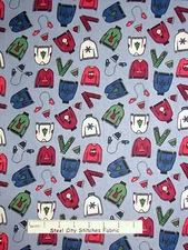 Christmas Fabric - Holiday Mitten Hat Sweater Scarf Toss Dear Stella #308 - Yard