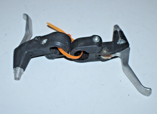 Juego de palancas de freno Chang-Star vintage 22,2 mm plateado/negro MTB híbrido remitente de EE. UU. - Imagen 5 de 10