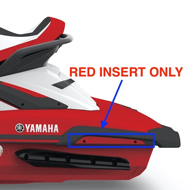 Yamaha OEM FX-SVHO Left Rear Corner Bumper RED Insert Only F3X