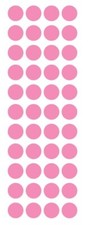 1/2" Pink Dots Round Vinyl Color Coded Inventory Label Stickers Half Inch Dot