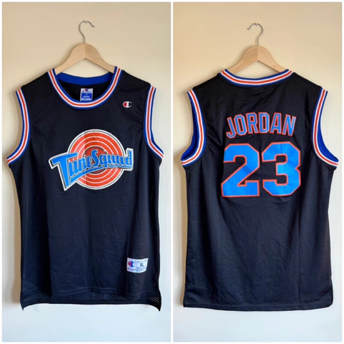 Michael Jordan #23 Tune Squad Looney Tunes Space Jam Basketball Jersey Men  Sz XL