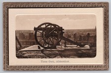 Zeitgewehr Kanone Waffe Aldershot Militärstadt Hampshire RPPC Postkarte