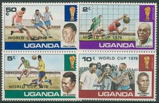 Uganda 1978 World Cup Argentina, Overprint World Cup 183/86 A MNH