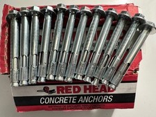 12 Red Head Sleeve Anchor 1/2" x 4" 12 Lot