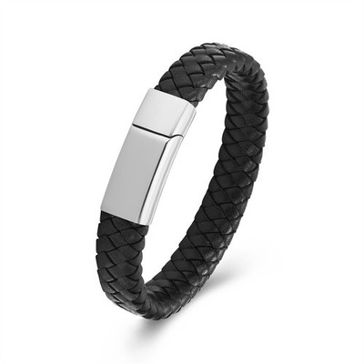 Geflochtene Leder Einäscherung Schmuck Urne Armband Für Asche Für Frauen Männer