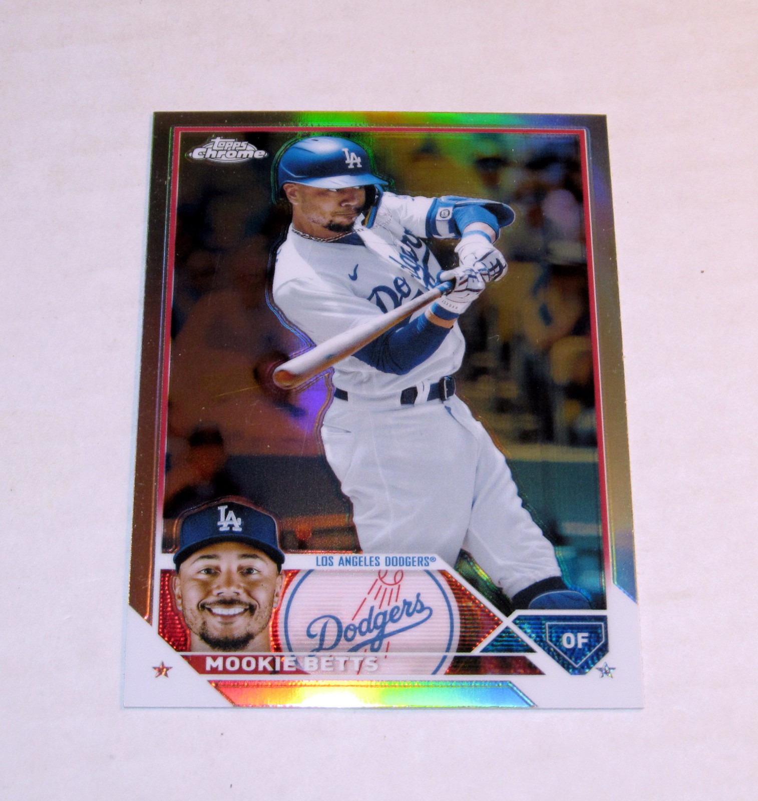 2023 Topps Chrome Refractor 150 Mookie Betts  Dodgers