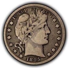 1895-O 50c Silver Barber Half Dollar - Original VF - SKU-H4001