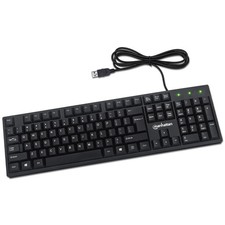 Manhattan Wired Computer Keyboard   Basic Black - with 5 feet,