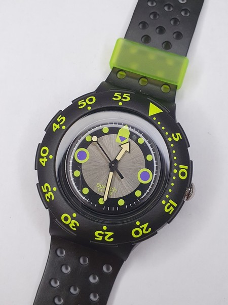 Swatch Scuba Shamu Black Wave SDB102 - funktioniert - 38mm