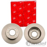 2X TRW Bremsscheiben 234Mm BelÜFtet Vorne Passend FÜR Hyundai Atos | DF4892