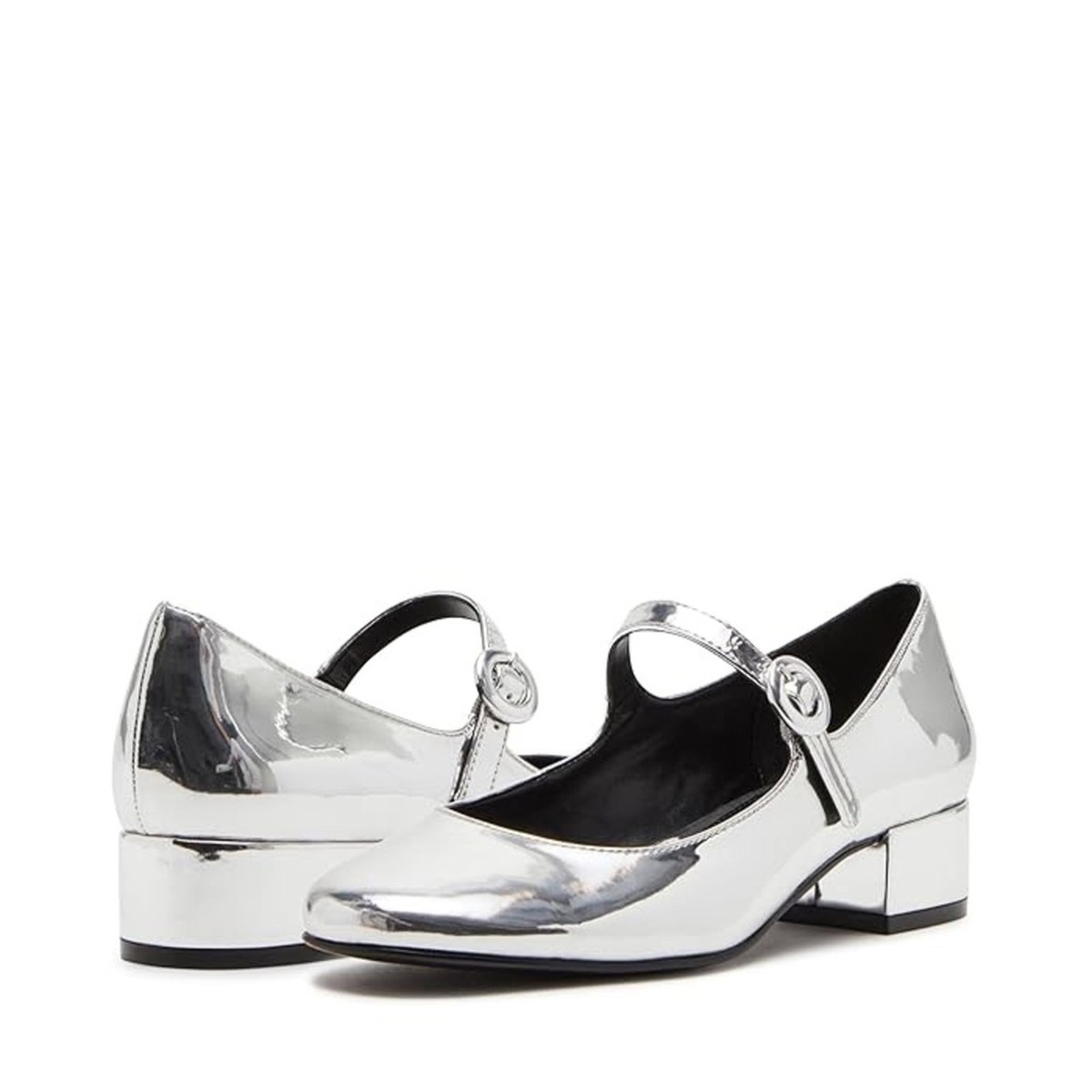 Steve Madden Silver Spencir Mary Jane Flats Size