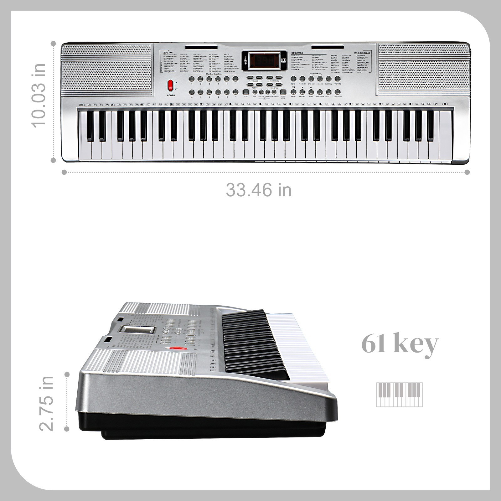 🎸FREE SHIPPING!🎸 Electric Piano / Keyboard +Stand +Bench +Mic!