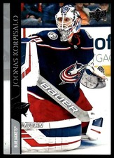 2020-21 Upper Deck #308 Joonas Korpisalo Columbus Blue Jackets Hockey Card