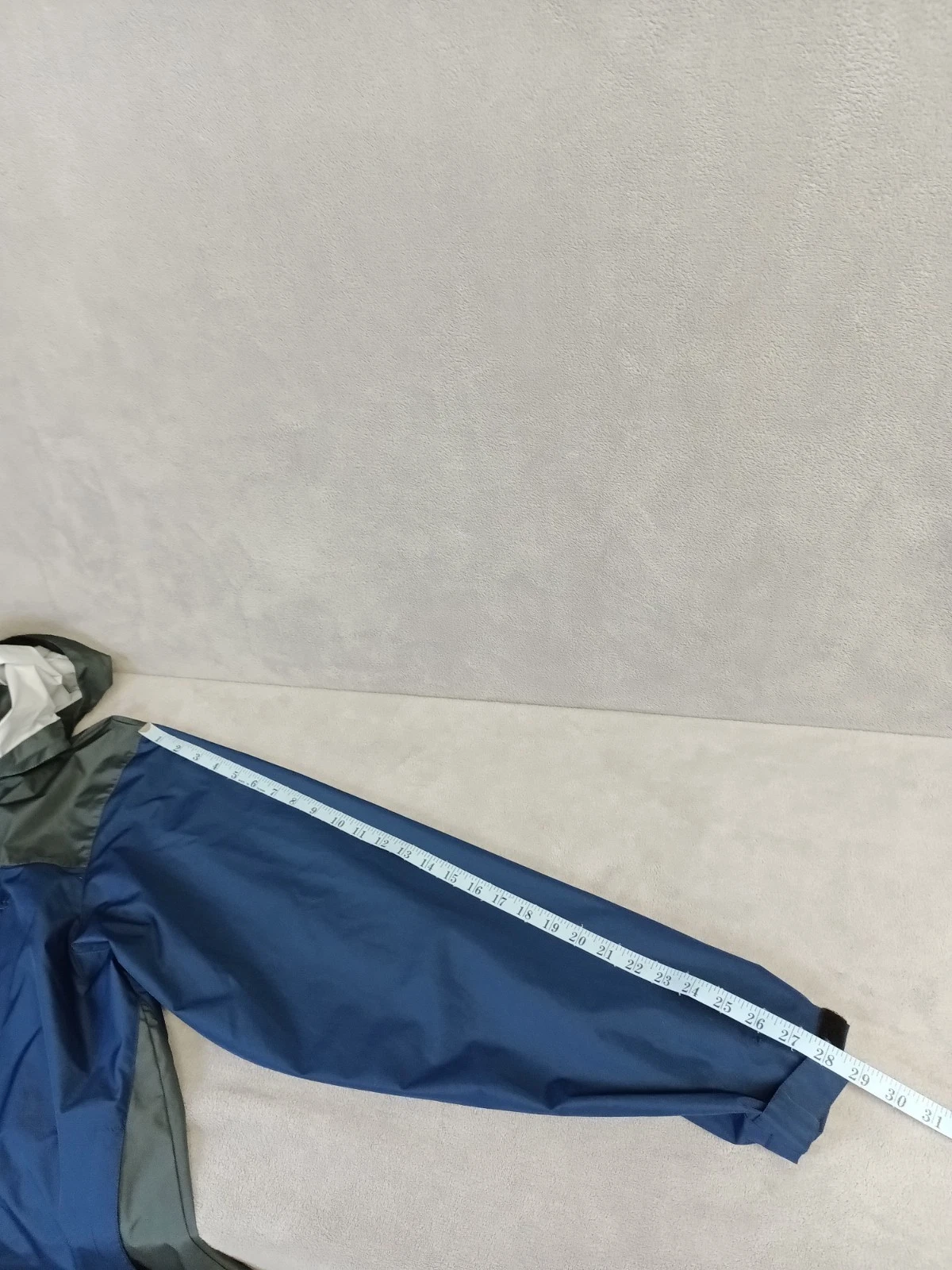 Frogg Toggs Rain Jacket Men's XL /XXL Blue Gray Hooded Packable Full Zip image 7