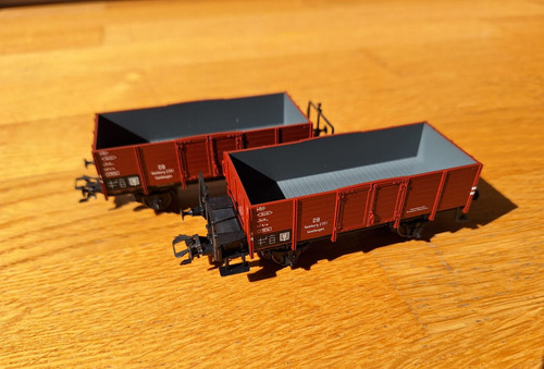 Märklin H0 Sandwagen / Hochboardwagen Hamburg 2351 der DB (2 Stück) TOP Zustand | Zustand: Gebraucht