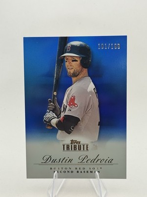 2012 Topps Tribute Dustin Pedroia Blue #/199 Red Sox