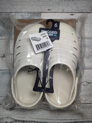 Women's SIze 6 - Rugged Shark Comfort EVA Clog Sandals Bone White Water/Land New
