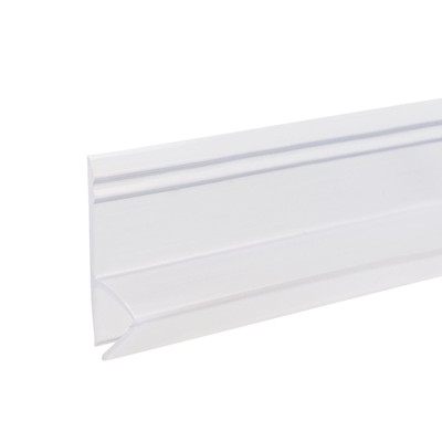 Glass Door Seal Strip (39.37''), Drip Rail (3/4'') for Glass (3/8'') H Type
