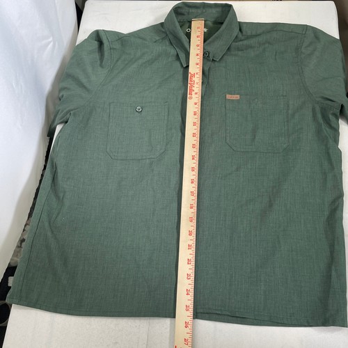 Orvis Classic Collection Green Button Up Short Sleeve Casual Shirt Men's LARGE - Picture 12 of 13