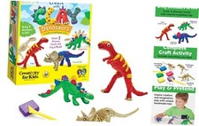 Create with Clay - Build 3 Dinosaur Figures with Modeling Clay Dinosaurs