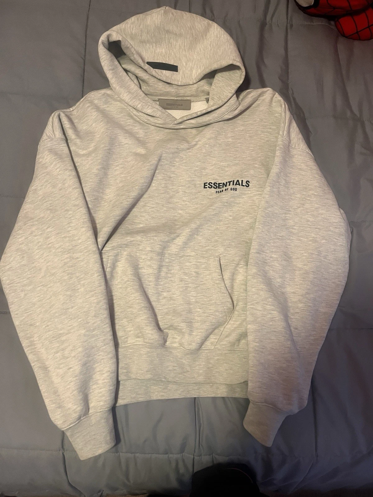 Essentials Hoodie Light Oatmeal, Size Small