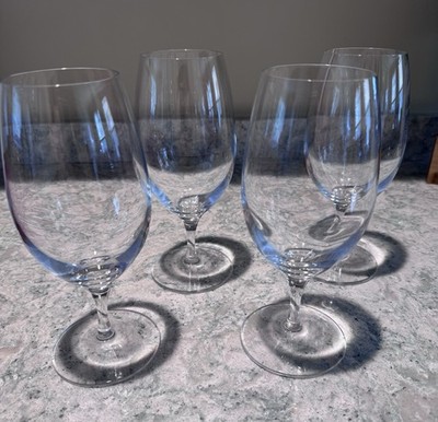 4 WATERFORD SOMMELIER ICED TEA GLASSES, Blown Lead Crystal, 8 1/4'', 20 OZ,