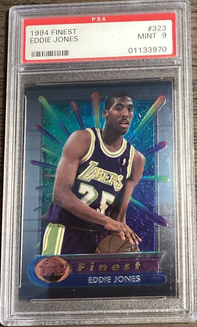 1994-95 Topps Finest Eddie Jones #323 PSA 9 MINT Rookie RC