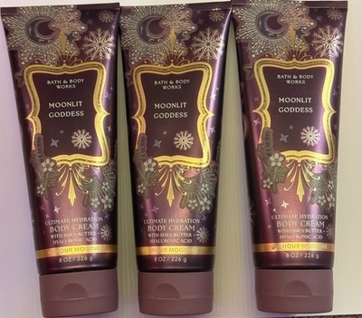 Bath & Body Works MOONLIT GODDESS Ultimate Hydration Body Cream 8oz, 3 PACK