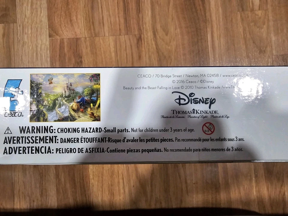 Disney Thomas Kinkade Beauty And The Beast Falling In Love 2000 Pc Puzzle NEW  - Image 3 of 3