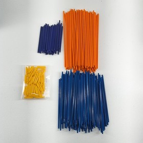 K&rsquo;NEX / Knex Micro Mini Bulk Lot &ndash; Mixed Rods Parts Orange Blue Purple 