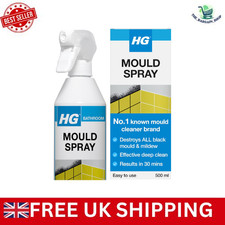 HG Mould Spray Effective Black Mould & Mildew Cleaner Removes Stains 500ml 15.98 per litre