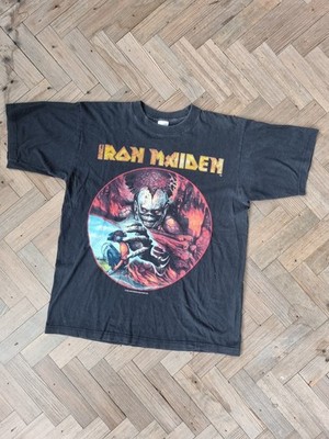 Vintage Iron Maiden Virtual XI 1998 T-Shirt Band Tee L Double Stitch Rare