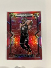 2021-22 Panini Obsidian Davion Mitchell Electric Etch Red Flood Rookie Kings