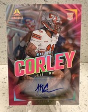 2024 Panini Luminance Rookies - MALACHI CORLEY Auto /10 Pink Vivid Browns RC