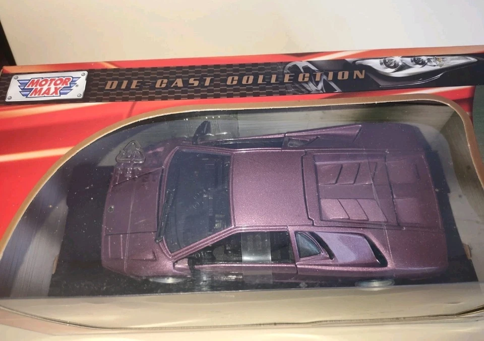 Lamborghini Diablo Vintage Motor Max  1/24 Nuova Old Model No Bburago Burago  - Immagine 3 di 4