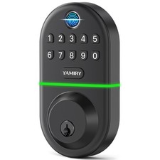 Electronic Keypad Deadbolt, Fingerprint Door Lock,Keyless Entry Digital Lock for